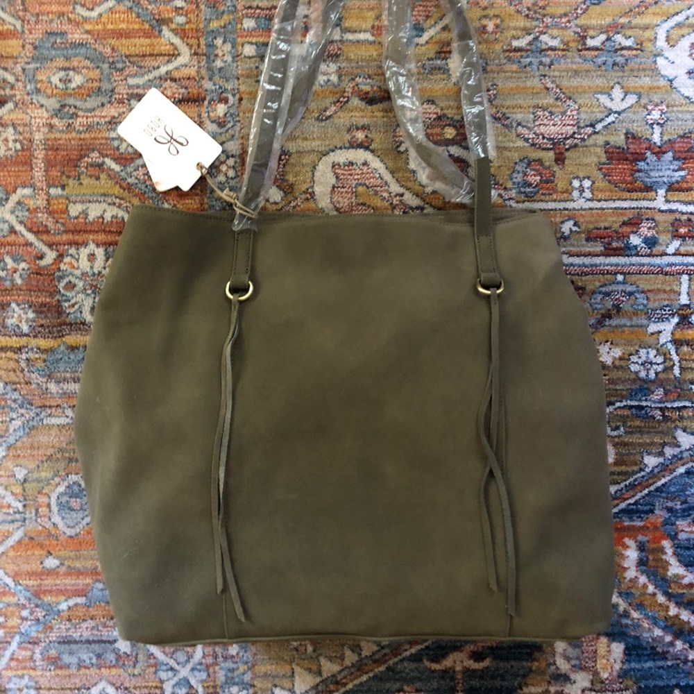 Hobo Kingston leather bag in sage
